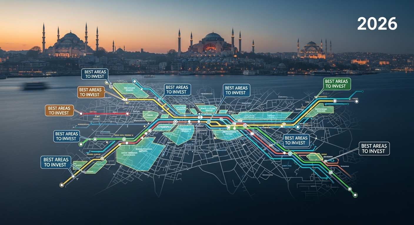 Лучшие районы для инвестиций рядом с метро в Стамбуле 2026